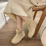 Winter New Hairy Snow Boots Women Add Velvet Add Thick Warm Cotton Shoes Wool Shoes Big Cotton Ankle Boots