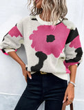Autumn And Winter Round Collar Long Sleeve Knitted Fashion Tie With A Casual Jacket Sweater