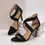 Zingj Heel Sandals Women's Shoes Summer 2024 New Waterproof Table Sexy Fish Mouth Summer Hate Sky High Heel Female