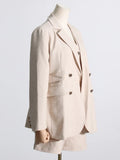 Zingj 2024 New Simple Temperament Long-Sleeved Suit Jacket Vest Suit Pants Suit Female Professional Wear Three-Piece