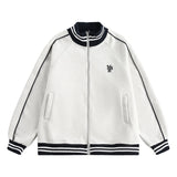 Zingj Standing Collar Baseball Uniform Spring And Autumn Coat Female Retro Hoodie Casual Loose Versatile Lazy Jacket