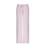 Base Simple Stripe Bump Color Straight Casual Tying Home Pants 2025