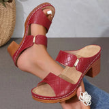 Large-Size Thick And Cool Slippers Women's Shoes Summer New Word With Fish Mouth