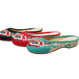 Zingj Summer Color Embroidery Leisure Walk Embroidered Cloth Shoes Women's Cloth