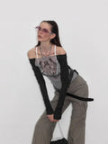 2024 Ladies Sexy Dress Gothic Dark Print Beautiful Creative Lady