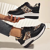 Spring And Autumn New Color Tie With Thick-Soled Women's Singles Shoes Large-Size Water Drill Sports Casual