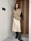 Sale Of Solid Color Round-Neck Sweater Women 2025 New Soft Knitting Base
