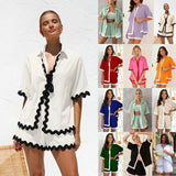 Zingj Spring 2024 New Women's Simple Fashion Short Shirt Casual