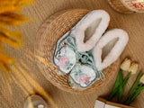 Zingj Shoes Autumn And Winter New Style, Plush Soft Sole Embroidery Shallow Mouth And Velvet Mother Shoes Embroidered Shoes, Cloth Shoes