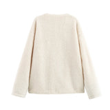 Women's Clothing 2025 Autumn And Winter New Street Fashion Casual Lamb Hair Splicing