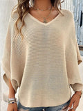 Beach Women's Casual Free-Fitting Bat Sleeve Holiday Beach