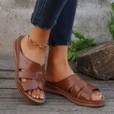 Large-Size One-Size-In-One Thick-Bottomed Slippers Women's Hollow-Duk-De-Shoe Car Sewing Light Beach Cool