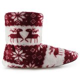 Socks Shoes Woman Home Slippers Christmas Elk Indoor Shoes Warm Contton Slipper Plush Insole Anti-Skid Sole Botas