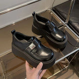 Lefang Shoes Women Spring And Autumn New British Wind Small Leather Shoes JK Single Shoes Small One Foot Pedal Shoes