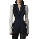 2025 New Star Fashion Repair A Buckle Bump Color Lace Spliced Suit