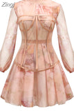 Women Fashion Summer Sexy Floral Flower Prom Celebrity Bodycon Clubwear Slim Mini Party Dress