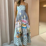New Casual Dress Women's High-Waisted Sleeveless Vest With Joint Dress