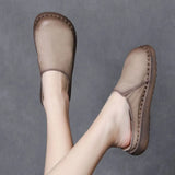 Time 99] Head-Level Cowhers Women Retro Handmade New Comfortable Flat Base Soft Base Birken