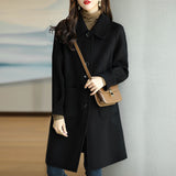 This Coat Woman 2025 Autumn And Winter New Small Man Thick Korean Version Of The Long-Term