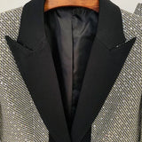 2025 Hot Star Temperament Lyze Small Lattice Platter Trouser Suit Two