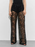 Lace Sheer Trousers-Outfit