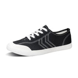 Men's Shoes Breathable Canvas Shoes Flat Lace Plate Shoes Small White Shoes Men's Soft-Soled Cloth Shoes Men's