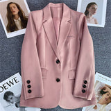 Zingj Suit Jacket Female 2024 Spring And Autumn New Style Casual Texture Fried Street Suit Korean Version Suit Jacket