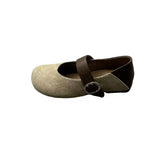 The Fall Of 2025, The New Retro Leopard Light-Stiped Mary Jane Single Shoe Women's Flat Base With Soft-Bottomed Birken Women's