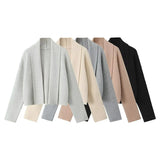 Woolen Woolen Sweater Long-Sleeved Thick Knit Coat Women's Clothing 2025 Autumn And Winter