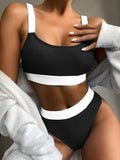 Zingj New Bikini Women's Solid Color Bikini Women
