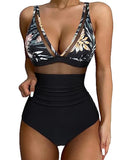 2024 New High-Waisted Swimsuit Women's Tight Sexy Hollow