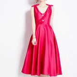 Luxury Famous Banquet High-End Hepeng Wind Heavy Industry Three-Dimensional Bow Diamond Waist High-End Exquisite