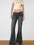 Cloth Forget The Street To Do Old Water Wash Low-Rise Micro-Skinny Jeans Retro-Styled Hip Casual