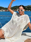 Beach Hoodie Hollow Knitted Loose Esui Seaside Resort Swimwear Shirt