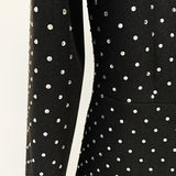New Star Fashion Hot Diamond Blazer Jacket + Micro-Tlave Trousers Set Two-Piece