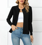 And Winter Solid-Colored Cardigan Coat New Knitted