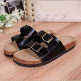 New Summer Leopard Slippers Women Wear Large Flat Bottoms