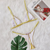 Zingj 2023 New Ins Web Celebrity Swimsuit Sexy Laser Shiny Crystal Diamond Swimsuit