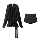 Women's Clothing Explosion Pure Lust Wind To The Waist Irregular Pendulum Dress +