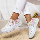 Women's Shoes Spring Breathable Sports Casual Shoes Water Drill Rainbow Shiny Flying Shoes Thick-Soled Running Women's