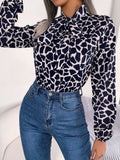 Wind Shooting 2025 Spring And Summer Temperament With Lantern Sleeve Chiffon Shirt Women's
