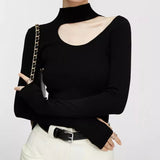 Bottomed Knitted Women's 2025 Autumn And Winter Fashion Comfortable Soft Temperament With A Small New Long-Sleeved