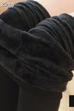 New Fashion Women's Autumn and Winter High Elasticity and Good Quality Thick Velvet Pants Warm winter christmas