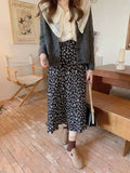 Floral Polka Midi Skirt- Outfit