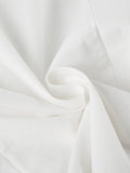 White Slim Waist Short Sleeves Shirts- Outfit