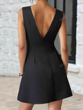Women's Sexy A-Word Sleeveless V-Neck Mini