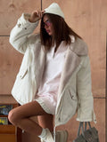 Lamb Velvet Collar Jacket Loose Warm Work Clothes Baseball Uniform Autumn And Winter Sports A Hundred Cloth