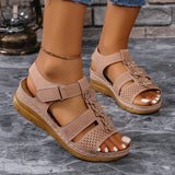 2025 Summer Anti-Slip Sandals Women's Line Glued Slopes And Flower