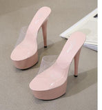 Zingj Autumn Night Club Sex Women's Shoes Waterproof Platform Roman Fish Mouth Lady Ultra High Heel
