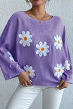 Embroidered Flower Women's Clothing 2025 New Loose One-Word Shoulder Jacket